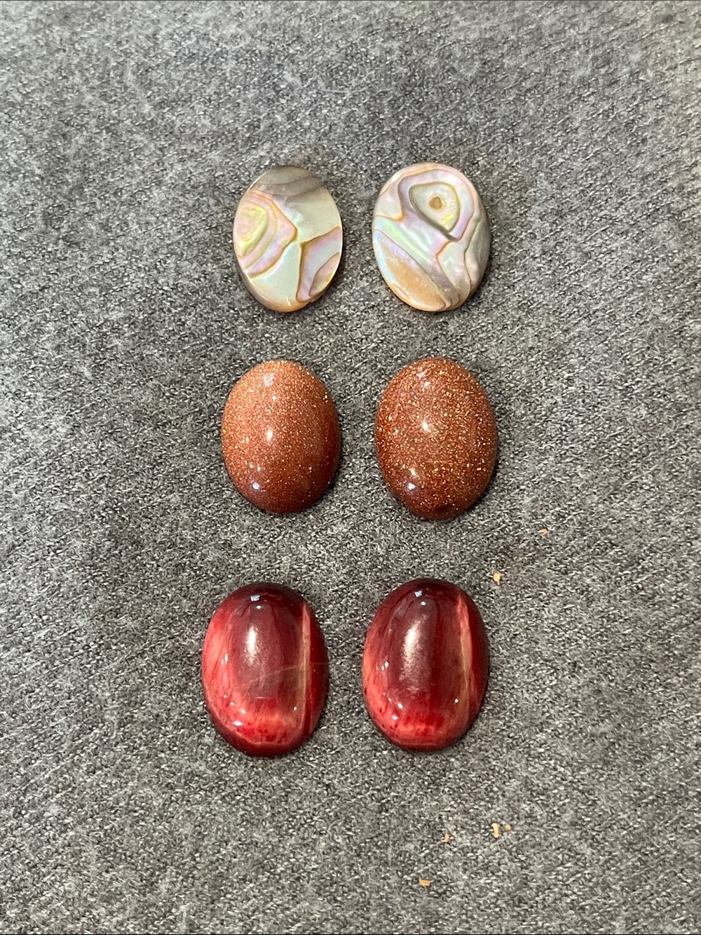 Gemstone Cabochon Bundle 3 Pair